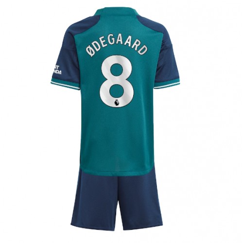 Dětský fotbalový dres Arsenal Martin Odegaard #8 2023-24 Třetí Krátký Rukáv (+ trenýrky)